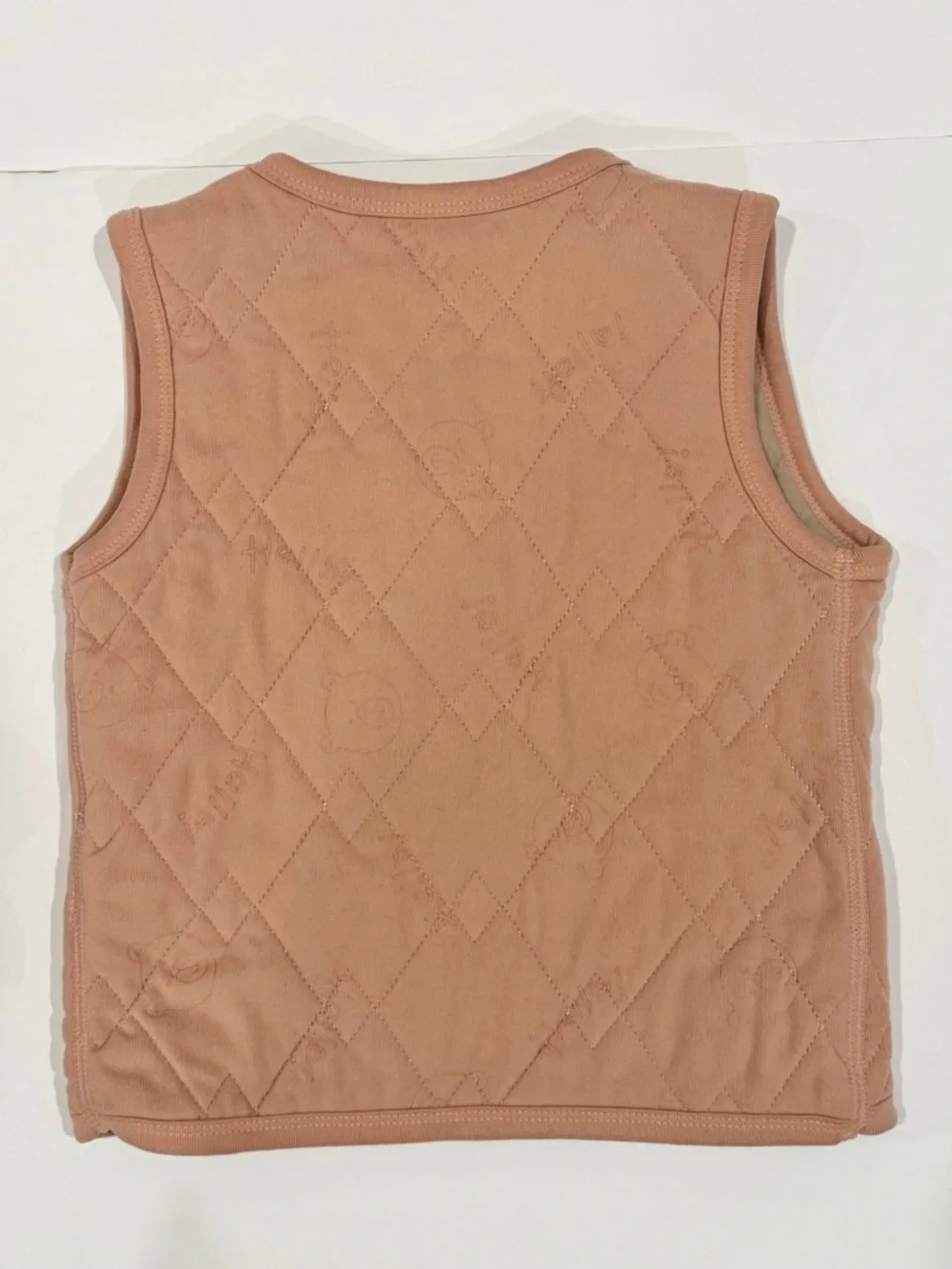 SHEIN Bundle Kids Vests - 2T/ 3T - Khaki Puffer & Pink Quilted Snap Vest